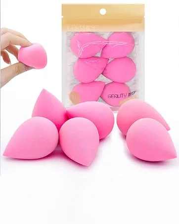 2 Pack Facial Cleansing Brushes - Double-Sided Face Scrubber for Deep Pore Cleansing and Exfoliation Silicone & Soft Bristle Sides (Black & Black) - 6pcs makeup sponge beauty blenders