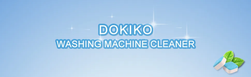 DOKIKO Washing Machine Cleaner 18 Pack- Deep Clean Tablets for HE Front Loader & Top Load Washer Eco-Friendly Septic Safe Deodorizer to Clean Inside Drum & Tub Seal. - product information 1