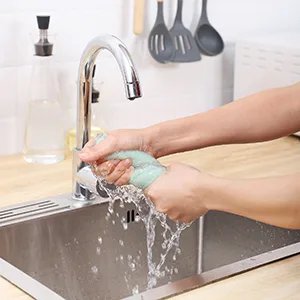 20 Pack Kitchen Dish Cloths Super Absorbent Microfiber Cleaning Cloth for Cleaning Dishes Kitchen Bathroom Car (Grey & Green) Green Grey - product information 12