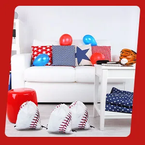 Frienda Drawstring Backpack Baseball Drawstring Bag Baseball Drawstring Party Favor Bags for Your Gym Class and Sports Teams (12 Pieces) - product information 4