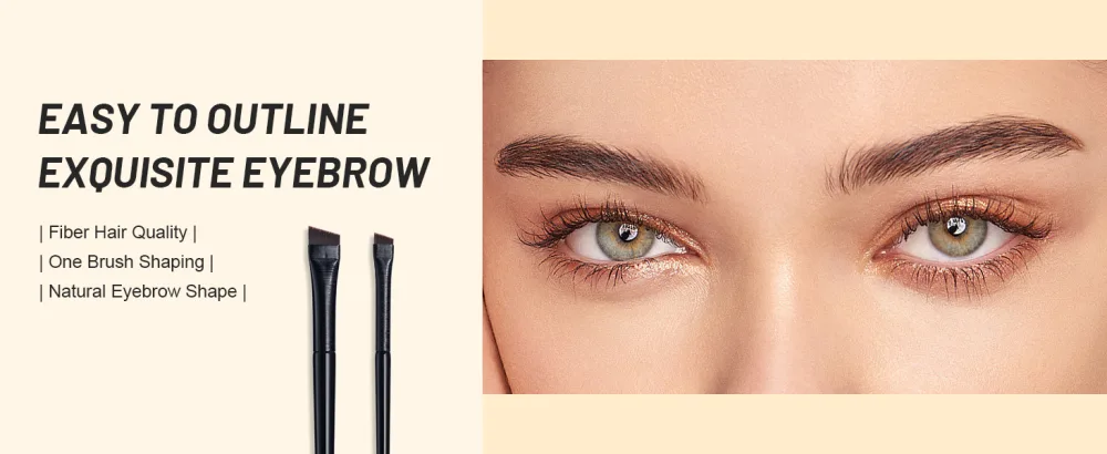 BS-MALL Eyebrow Brush Extra thin Eyeliber Brush For Concealer Outlining Eyebrows Eyelid for Liner Pack of 2 - product information 27