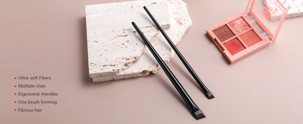 BS-MALL Eyebrow Brush Extra thin Eyeliber Brush For Concealer Outlining Eyebrows Eyelid for Liner Pack of 2 - product information 29