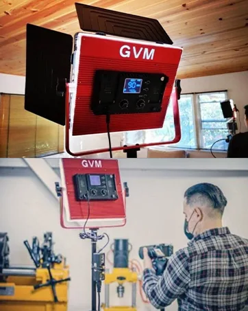 GVM Foldable Softbox Diffuser with Grid Beehive for RGB 800D/560AS/480LS Series LED Video Light 1 Pack Suitable for Studio Lighting Portrait Photography Video Lighting Led Panel 11"x11" - rgb video lighting