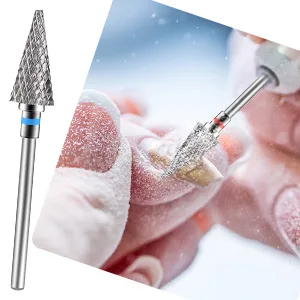 Diesisa 2 Pack Nail Drill Bits for Acrylic Nails 3/32" Shank Drill Bits for Nails Professional Electric Nail Drill Bits for Home Salon/Fine+Medium Nail Bits - Nib - nail drill bits