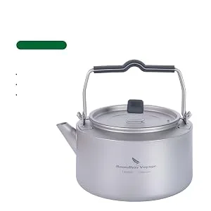 Boundless Voyage Camping Single-Layer Coffee Cup & Titanium Kettle with Folding Handle Filter Big Capacity Pot Outdoor Tableware Drinkware 700ml kettle - product information 3