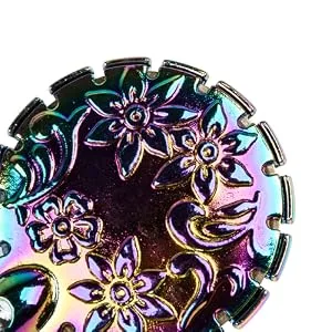 AXEN 2PCS Yarn Cutter Pendants Antique Metal Thread Cutter Round Shape Cutter Tools for Sewing Vintage Dazzle Metal Dazzle 1 Package - product information 3