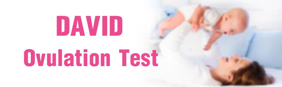 DAVID 50 Ovulation Test Strips Ovulation Predictor kit Fertility Test for Women 50 Free Urine Cup Fertility Tracker Kit Accurate Results - 50 Count LH Test - DAVID ovulation test