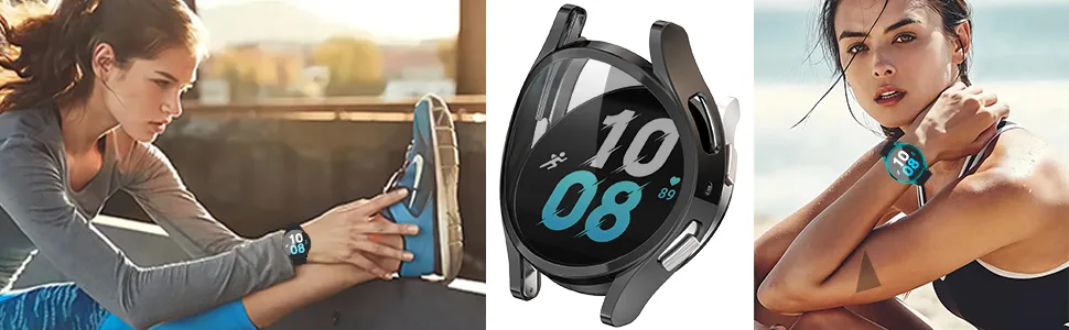 Wugongyan Case Compatible with Samsung Galaxy Watch 5 & Galaxy Watch 4 Screen Protector Case 40mm 44mm Accessories Soft TPU Cover Scratch Resistant Protective Case (10-Pack 40mm) 10-Pack 40mm - product information 2