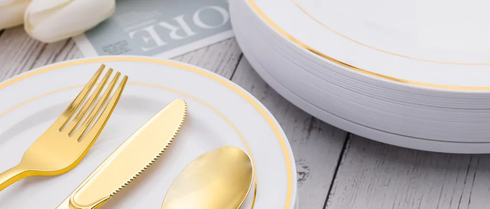 N9R 72Pcs Gold Plastic Forks Solid Durable and Heavy Duty Plastic Forks Perfect Utensils for Parties Weddings and other Formal Events Gold-72Pack - 1800x1800