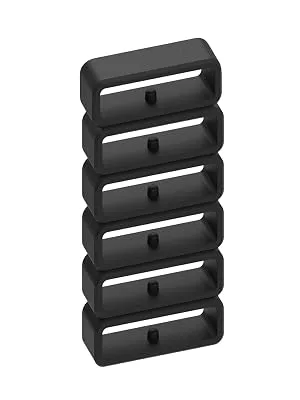 6-Pack Fastener Rings Compatible with Garmin Forerunner 35/235/735XT for Forerunner 945/935 Band Keeper Silicone Replacement Watch Band Loop/Holder/Retainer - 6-PACK