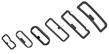6-Pack Fastener Rings Compatible with Garmin Forerunner 35/235/735XT for Forerunner 945/935 Band Keeper Silicone Replacement Watch Band Loop/Holder/Retainer - SIZE