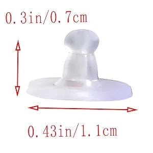 Silicone Earring Backs Clear Rubber Earring Backs Earring Safety Back Stopper Clutch Ear Locking with Pad (Pack of 100) - Silicone Earring Backs