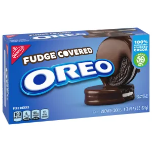 OREO Fudge Covered Chocolate Sandwich Cookies Original Flavor 12 - 7.9 oz Boxes Oreo 12 Count (Pack of 1) - image