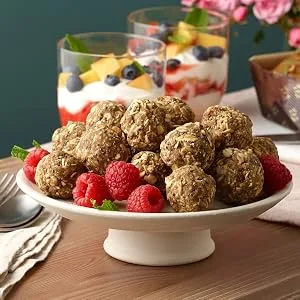 Krusteaz Protein Buttermilk Pancake and Waffle Mix 15g Protein Per Serving 20 oz Boxes (Pack of 8) - Protein oatbites