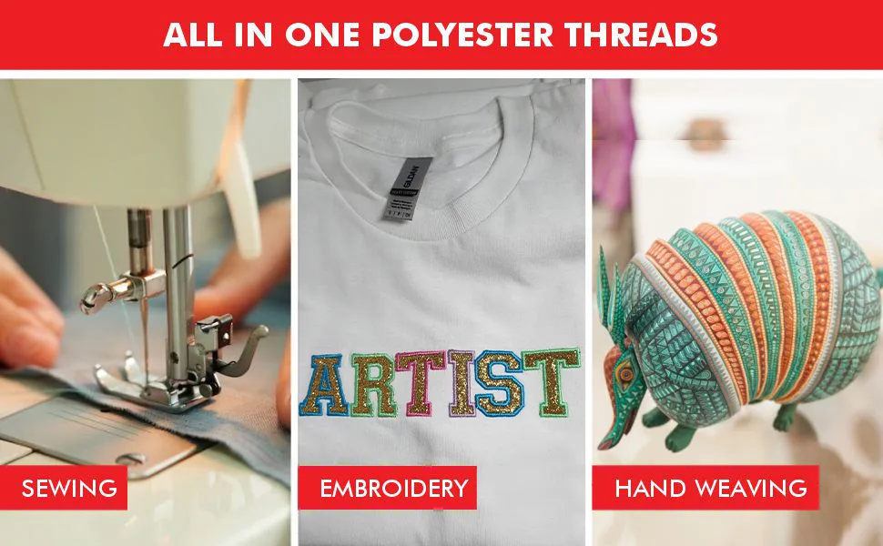 Super B Polyester Embroidery Thread 40wt Large Spool 5000m Embroidery Thread for Commercial & Domestic Machine 175 Popular Colors Machine Embroidery Thread 100% Polyester - Coral 505 Coral 505 Pack of 1 - polyester threads