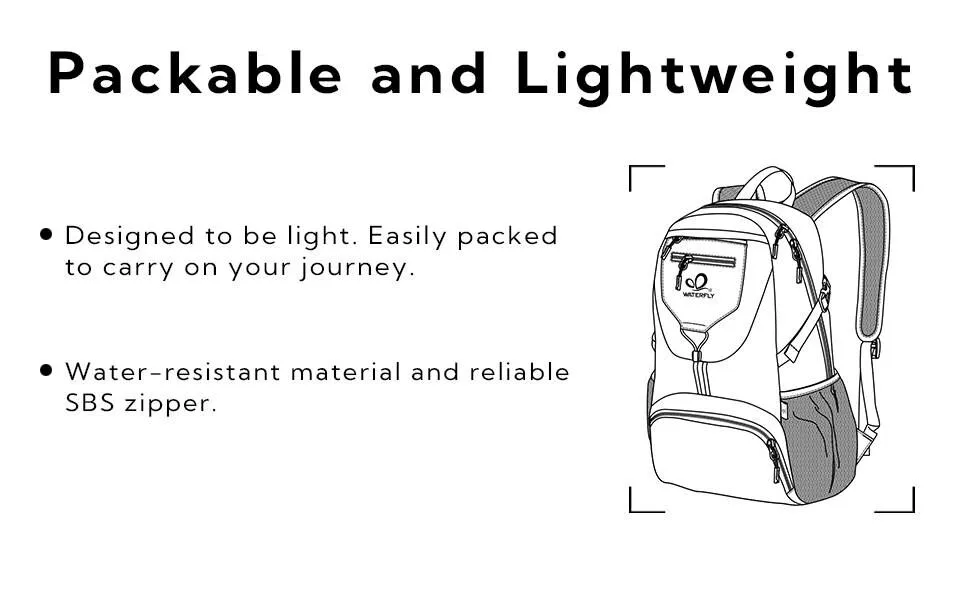 WATERFLY Small Lightweight Packable Backpack: 20l Ultra Light Foldable Travel Hiking Camping Daypack Day Pack for Man Woman A-teal Blue - WATERFLY small lightweight packable backpack 20l ultra light foldable travel hiking daypack camping