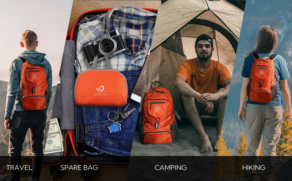 WATERFLY Small Lightweight Packable Backpack: 20l Ultra Light Foldable Travel Hiking Camping Daypack Day Pack for Man Woman A-teal Blue - WATERFLY small lightweight packable backpack 20l ultra light foldable travel hiking daypack camping