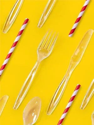 Glad Crystal Clear Plastic Forks 24 Count | Clear Heavy Duty Plastic Forks for Everyday Use| Glad Disposable Cutlery Plastic Forks | Strong Disposable Plastic Forks Forks 24 Count - Glad, Plate, Bowls, Paper Straws, Plastic Knives, Fork, Spoons
