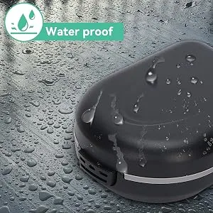 Behind The Ear Hearing Aid Case Waterproof Drop Resistance Storage Box Portable Protective Box for Storing Hearing Aids Black - product information 4