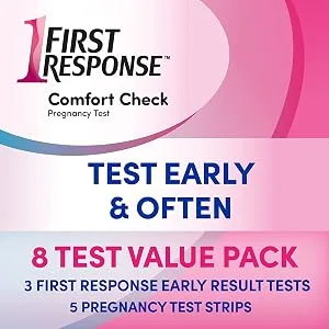 FIRST RESPONSE Comfort Check Pregnancy Test 8 Count - Test Early and Often 8 Test Value Pack
