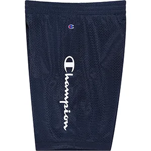 Champion Boys Script Mesh 2 Pack Basketball Shorts Black/Bozetto Blue Small - Champion Boys Script Mesh 2 Pack Basketball Shorts