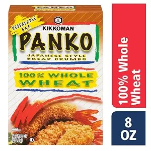 Kikkoman Panko Bread Crumbs 8oz Box (6 Pack) - whole wheat panko