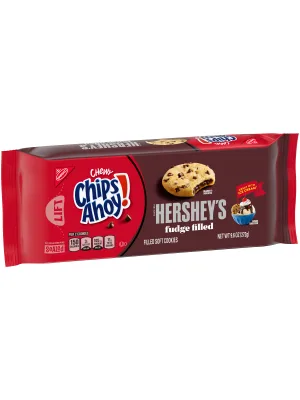 CHIPS AHOY! Chewy Hershey's Fudge Filled Soft Cookies 12 - 9.6 oz Packages - image