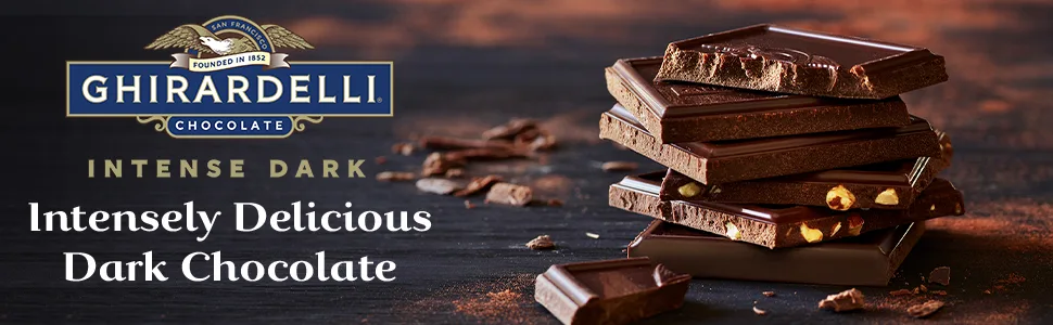 GHIRARDELLI Intense Dark Chocolate Squares 60% Cacao 4.1 Oz Bag (Pack of 6) 60% Cacao Evening Dream - image