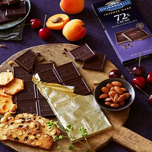 GHIRARDELLI Intense Dark Chocolate Squares 60% Cacao 4.1 Oz Bag (Pack of 6) 60% Cacao Evening Dream - image