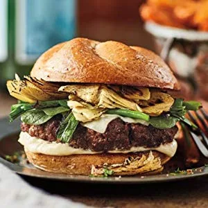 Hellmann's Real Mayonnaise Stick Packets Easy Open Made with 100% Cage Free Eggs Gluten Free 0.38 oz Pack of 210 - Cheeseburger with Grilled Artichokes