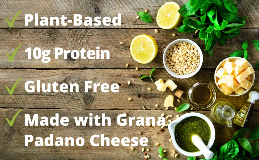 Kitchen & Love Basil Pesto Quinoa Quick Meal 6-Pack | Gluten-Free Ready-to-Eat No Refrigeration Required - gluten-free plant-based nut-free basil pesto quinoa quick meal amino acids complete protein