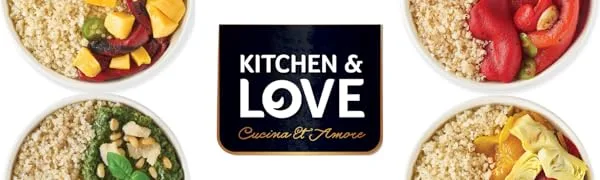 Kitchen & Love Basil Pesto Quinoa Quick Meal 6-Pack | Gluten-Free Ready-to-Eat No Refrigeration Required - Quinoa meal quick cups artichoke roasted pepper mango jalapeno pesto basil pesto
