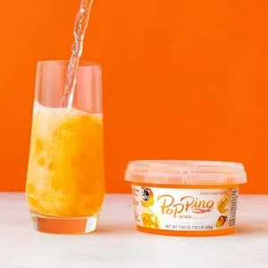 J WAY Bursting Popping Boba Bubble Pearl Variety Set with 3 Flavors Strawberry Mango Passion Fruit - Gift Box 3 Count (Pack of 1) - Mango popping boba with drinks