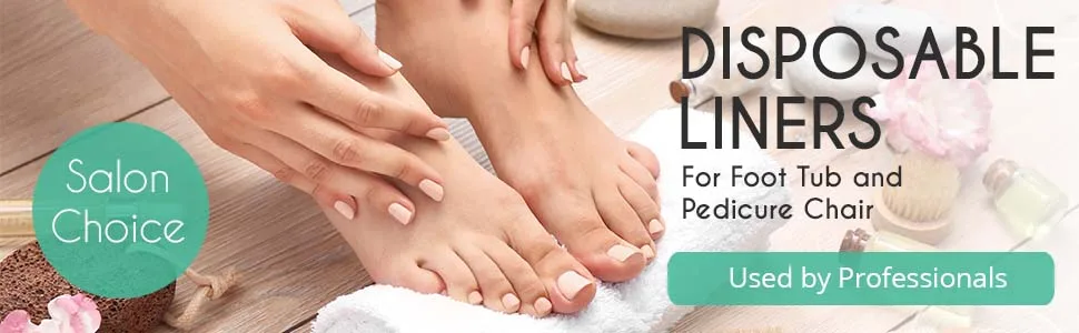 PandaSpa by Karlash Ultra Premium Spa Disposable Liners One Size Fits most Pedicure Spa 100pcs (100 Count (Pack of 1)) - 564564565