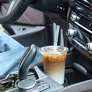 VITEVER 100 Sets - 16oz Plastic Cups with Lids and Straws Disposable Cups for Iced Coffee Smoothie Milkshake Cold Drinks - Clear 16 OZ - product information 5