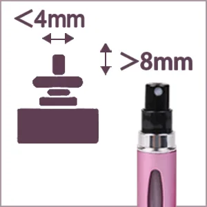 Travel Mini Perfume Refillable Atomizer Container Portable Perfume Spray Bottle Travel Size Bottle Scent Pump Case Perfume Fragrance Empty Spray Bottle for Traveling and Outgoing 5ml (2Pcs) - product information 5