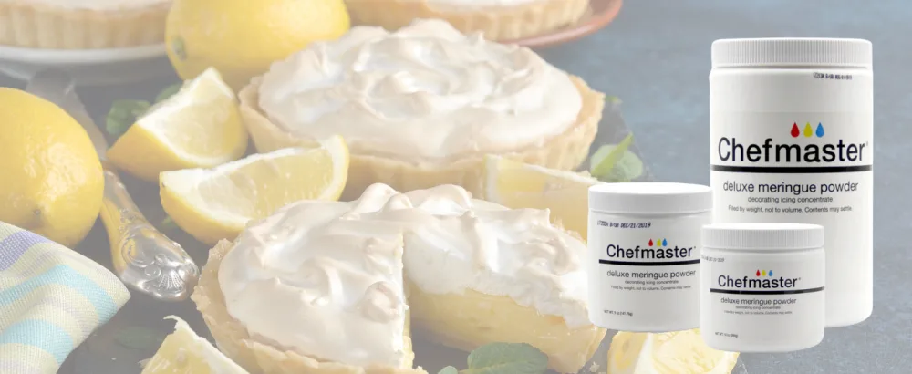 Chefmaster Deluxe Meringue Powder for Baking and Decorating 5 oz.  - Chefmaster Deluxe Meringue Powder