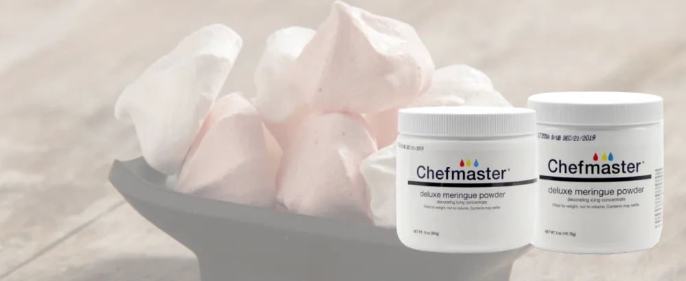 Chefmaster Deluxe Meringue Powder for Baking and Decorating 5 oz.  - Chefmaster Deluxe Meringue Powder