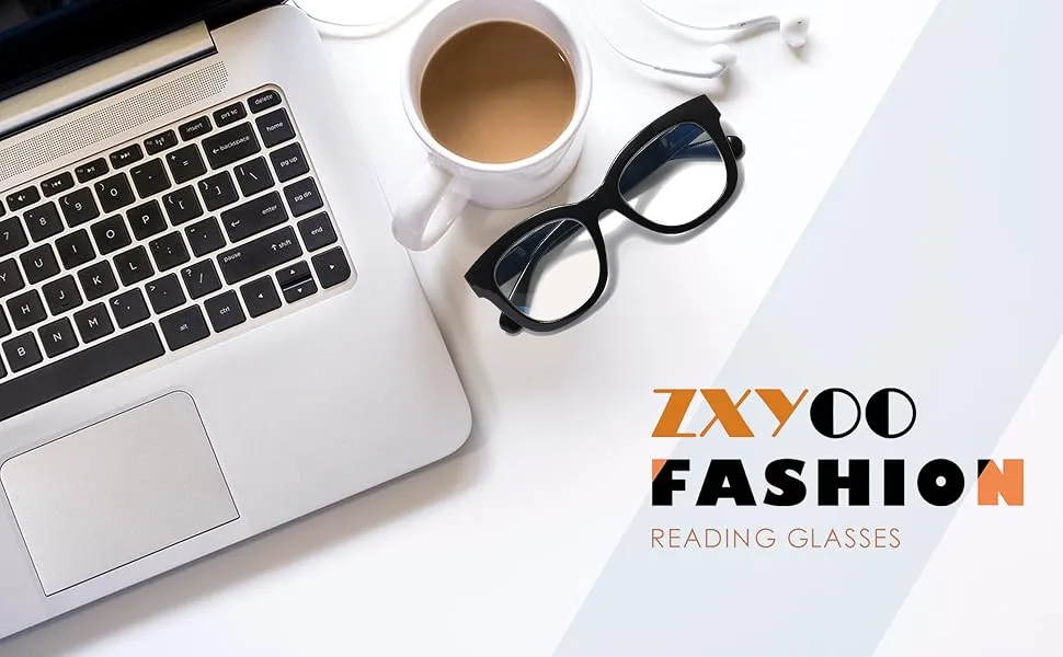 ZXYOO Oversized Reading Glasses for Women - Yellow Sunset&blue Sunset&pink Sunset - 3 Pack - 1.5 x - product information 1