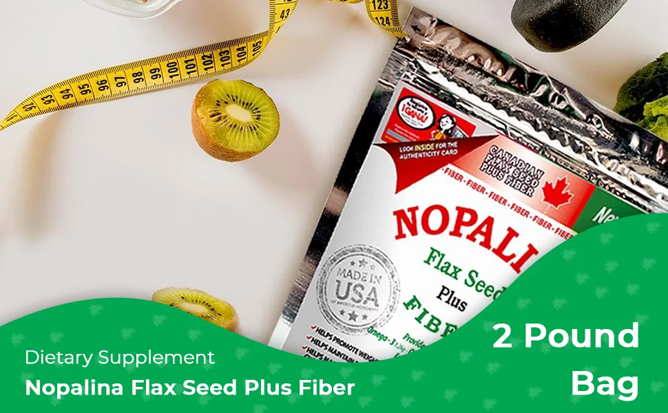 Nopalina Flax Seed Fiber Supplement 2 lb Bag - nopalina flax seed plus fiber dietary supplement