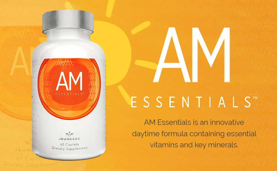  Jeunesse Global AM Essentials - 60 Caplets - Description