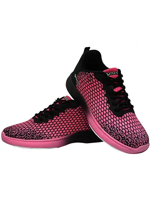 Pyramid Women's Path Lite Seamless Mesh Bowling Shoes - Black/Hot Pink - 8 - bowling,balls,shoes