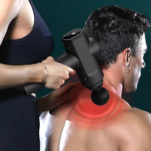 Kelices Massage Gun Deep Tissue Percussion Handheld Body Back Muscle Massager with 8 Massage Heads and LCD Touch Screen for Athletes - massager gun
