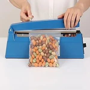 Impulse Heat Sealer Machine Manual Bags, 12 Inch, for Sealing Plastic/PE PP Bags with Extra Replace Element Grip - vimi sealing machine