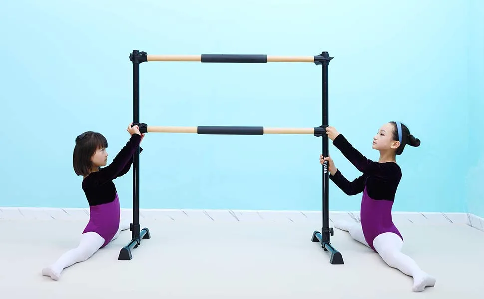 Akyate Portable Ballet Barre - black - 4 Ft Portable Ballet Barre