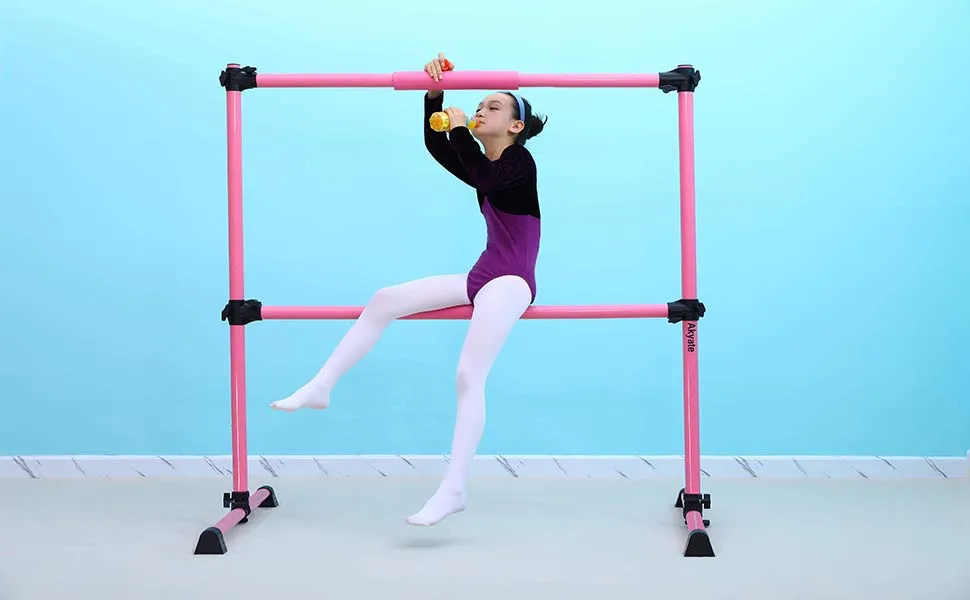 Akyate Portable Ballet Barre - black - 4 Ft Portable Ballet Barre