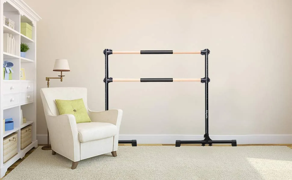 Akyate Portable Ballet Barre - black - 4FT Ballet Barre
