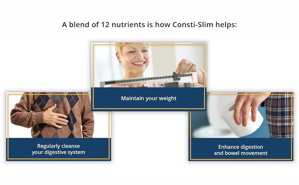 Simple Promise - Consti-Slim - Natural Digestion and Weight Support - Increases Digestive Enzymes, 60 Capsules - Prociva