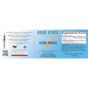 Good State | ION-MAG - Ionic Magnesium Chloride Supplement - 240 Veggie Capsules - Good State ION-MAG Supplement 120 capsules