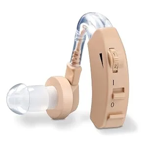 Beurer HA20 Hearing Amplifier | Amplifies the volume of sounds for restricted hearing abilities | Ergonomic fit behind the ear | Individually adjustable | Continuously variable volume | Medical device - HA20